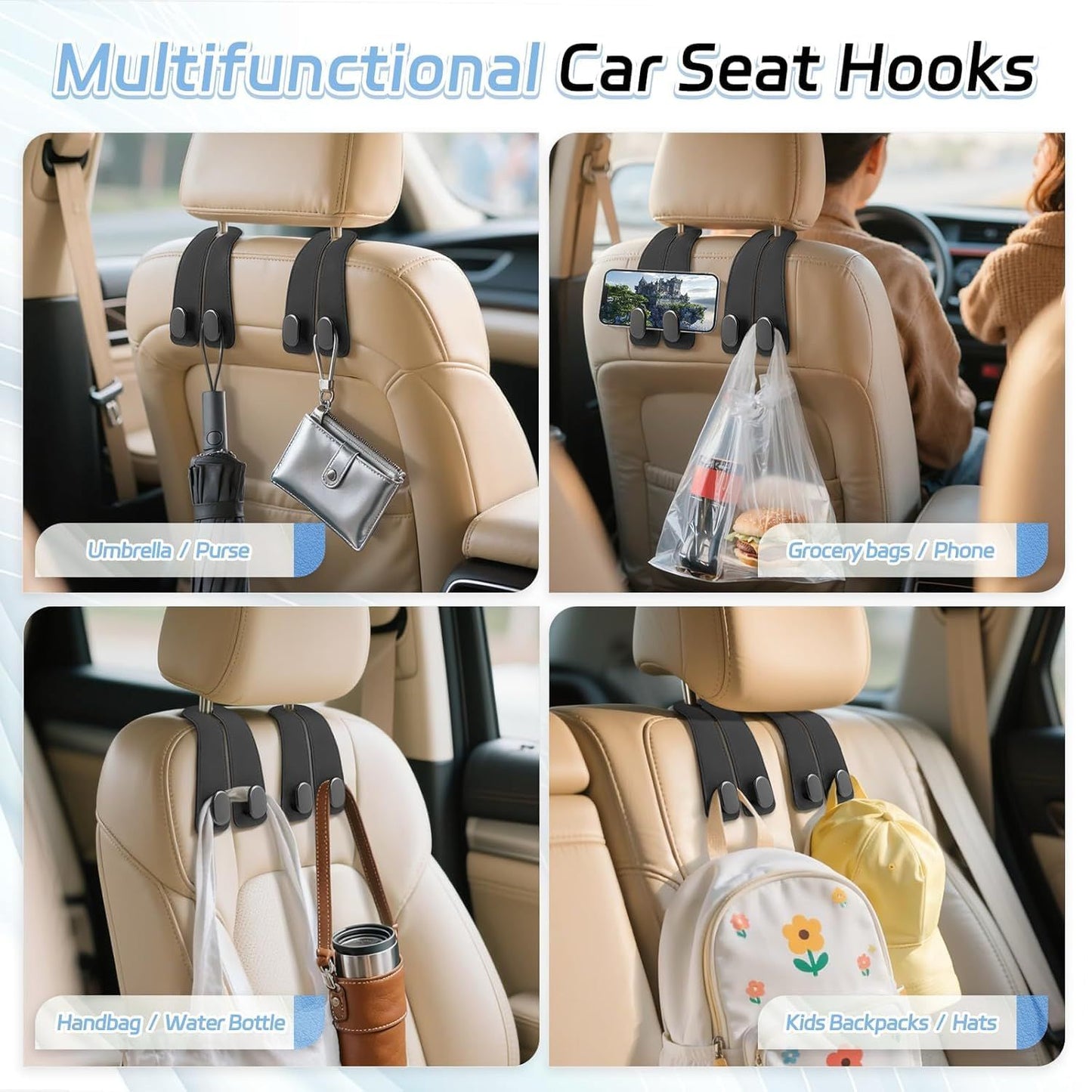Car Seat Headrest Hooks - BUY 1 GET 1