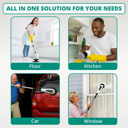 CleanPro™ - 9 in 1 Cordless Home Electric Cleaning Brush