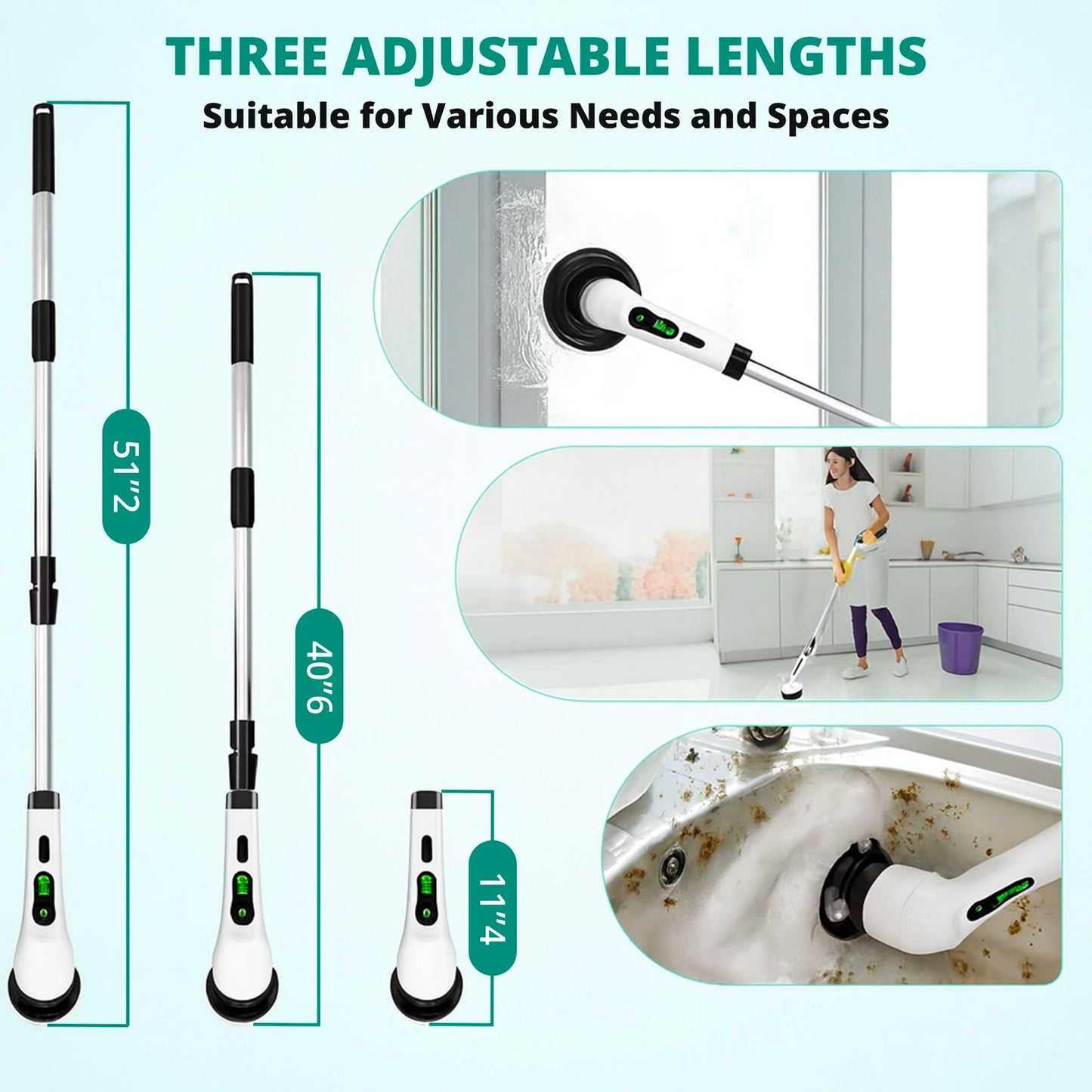 CleanPro™ - 9 in 1 Cordless Home Electric Cleaning Brush