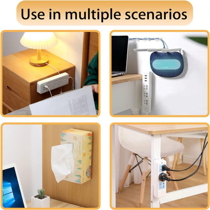 Adhesive Power Strip Socket Holder