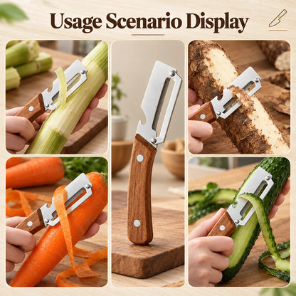 SharpSlicer Pro | 3-in-1 Vegetable Peeler, Slicer & Bottle Opener