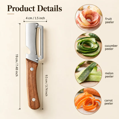 SharpSlicer Pro | 3-in-1 Vegetable Peeler, Slicer & Bottle Opener