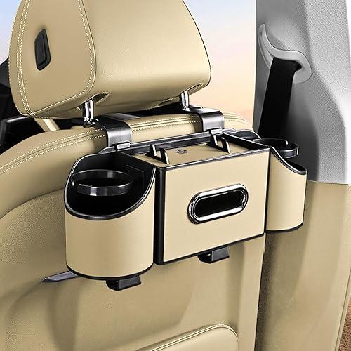 Car Backseat Organizer with Tissue & Cup Holder