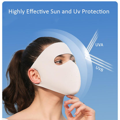 UPF 50+ Sun Protection Ice Silk Face Mask | Unisex