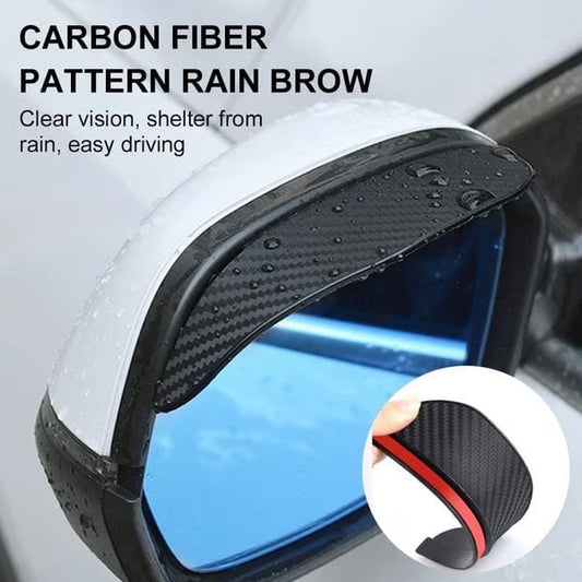 Carbon Fiber Rearview Mirror Rain Cover