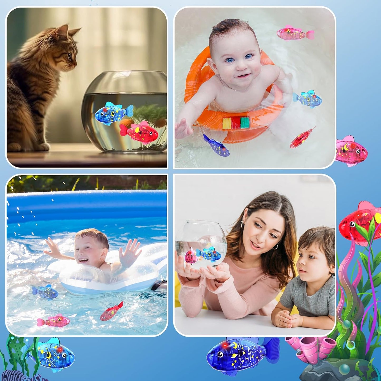 Interactive Robot LED Fish Toys