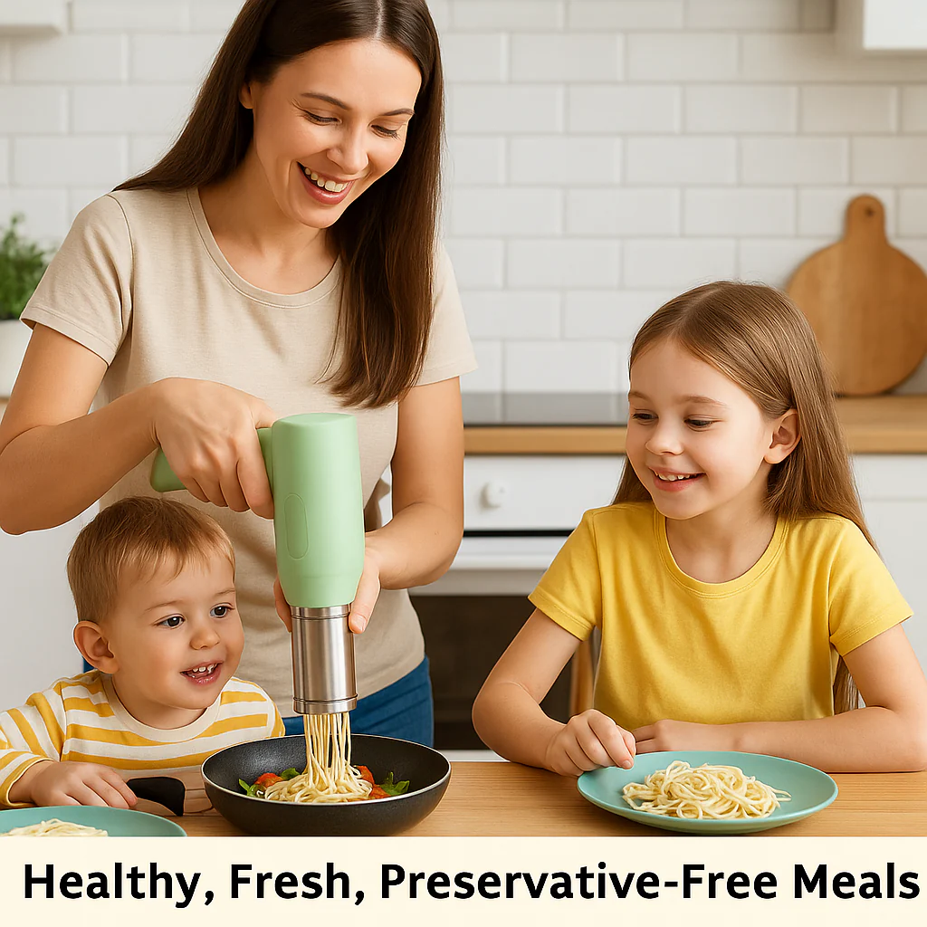 6 in 1 Automatic Handheld Pasta Maker (Steel)