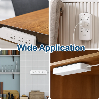 Adhesive Power Strip Socket Holder