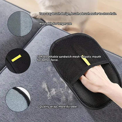 2-in-1 Pet Grooming & Hair Removal Gloves