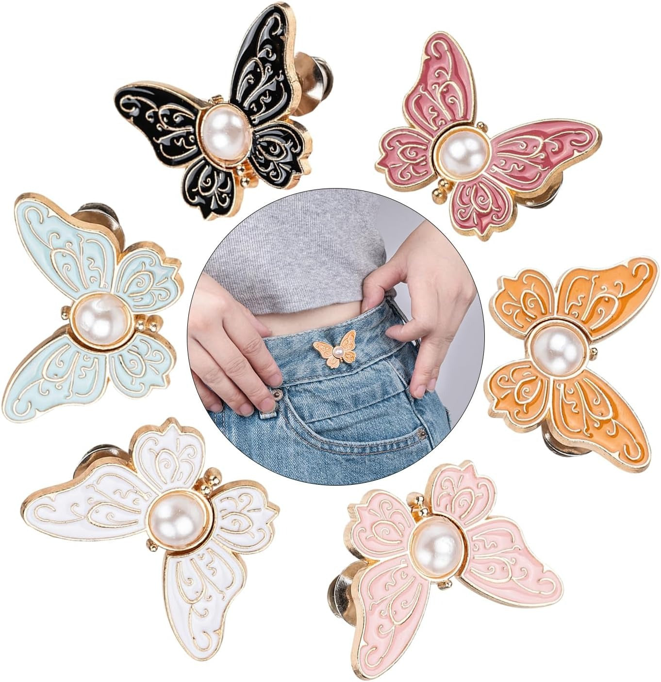Adjustable Butterfly Waist Tightener Buckle
