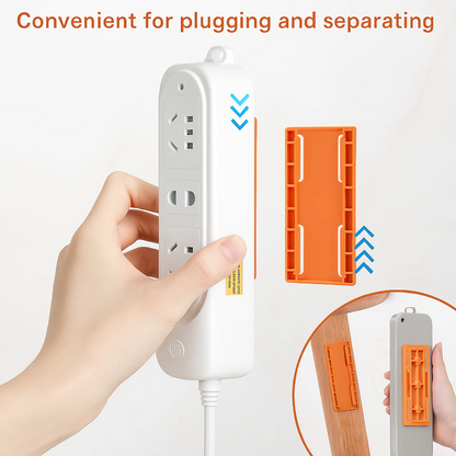 Adhesive Power Strip Socket Holder