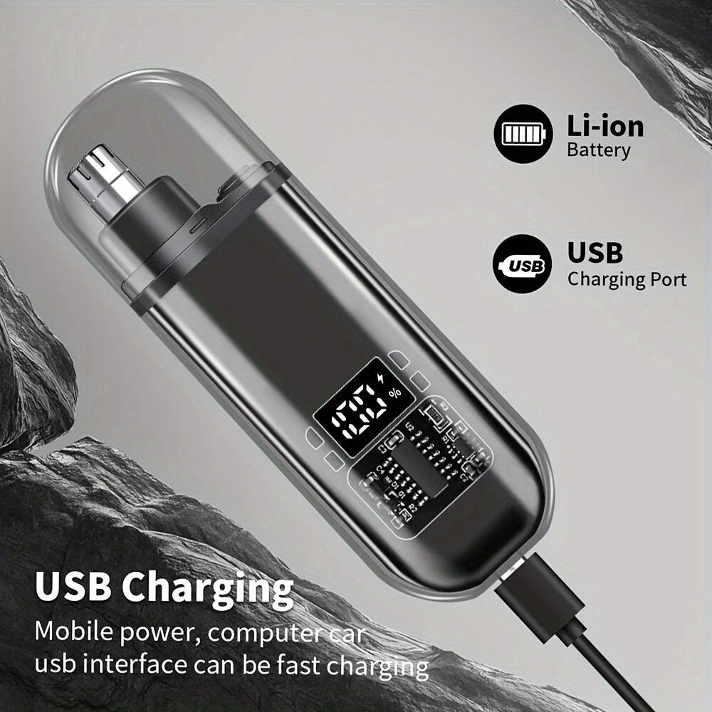 Electric Compact Ear & Nose Hair Trimmer | Digital Display