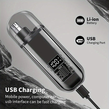 Electric Compact Ear & Nose Hair Trimmer | Digital Display
